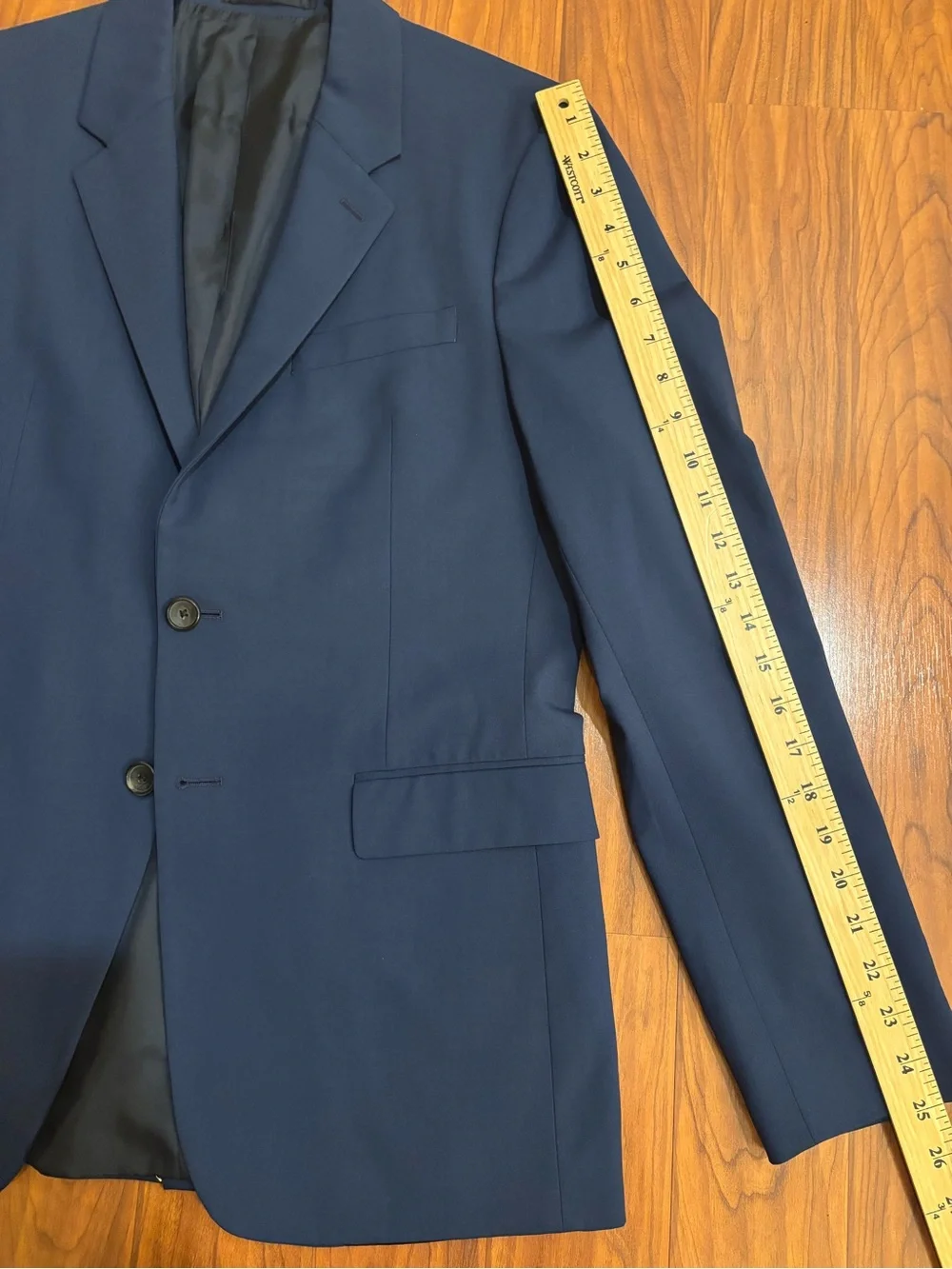Theory Wool Navy Two-Button Blazer Mens 38R